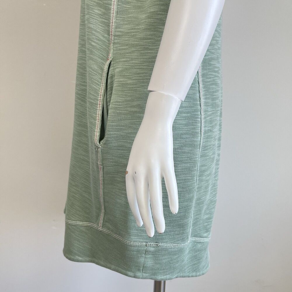 Tommy Bahama Tobago Bay Shirt Dress XL Half Zip Green Pima Cotton Knit - Picture 10 of 16